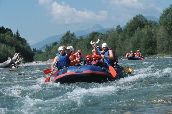 Rafting around the Zerza bed and breakfast in Carinthia