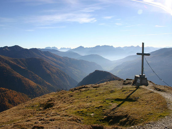 Atemberaubender Ausblick nach einer anstrengenden Radtour in Kärnten.