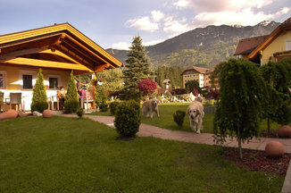 Sunset at the Hotel Garni Zerza in the Nassfeld