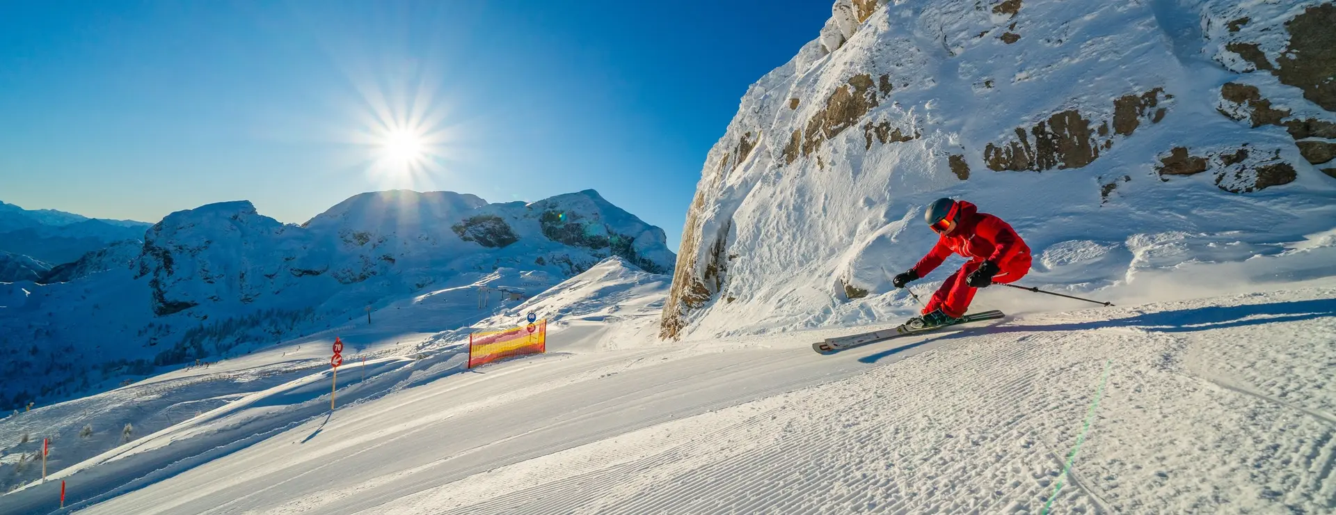 Skifahrer im Skigebiet Nassfeld (c) Peter Maier - nassfeld.at.