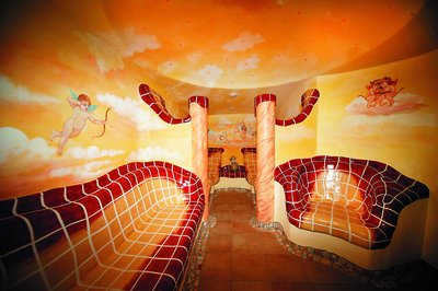 Ruheraum vom Wellnessbereich im Hotel Garni Zerza