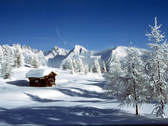 Winter in Tropölach am Nassfeld