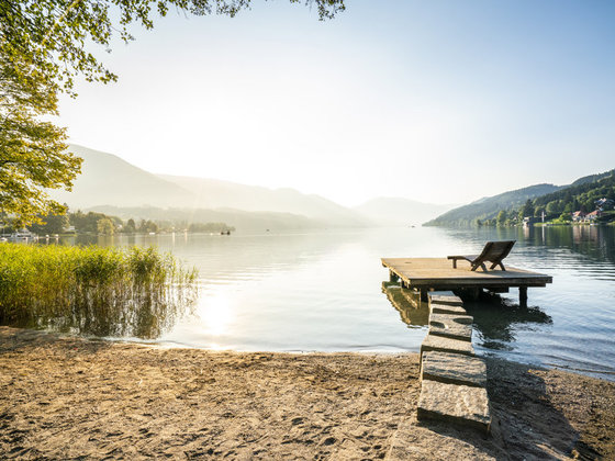 Liege am Millstätter See in Kärnten.