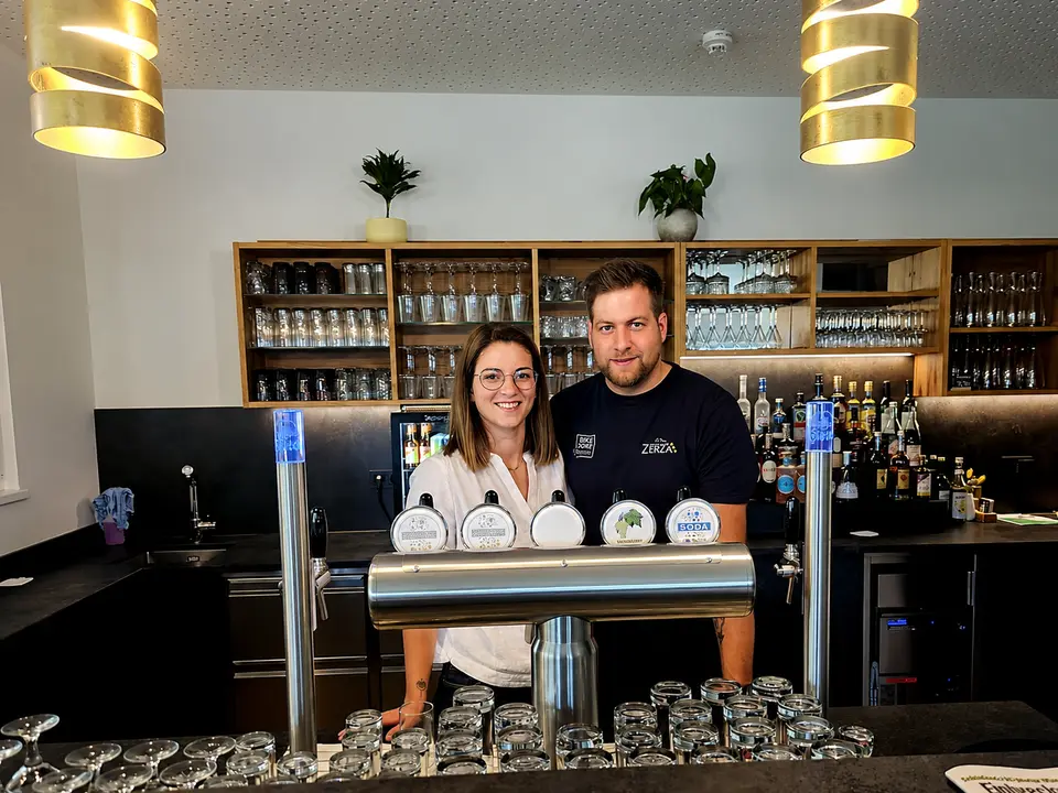 Kathrin und Andreas Zerza im Restaurant Vista.