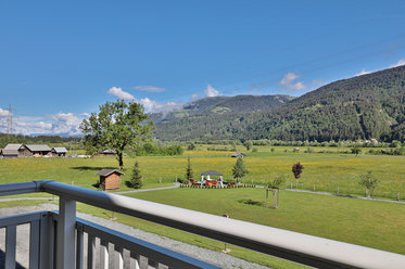 Aussicht vom Zimmer im Hotel Garni Zerza 