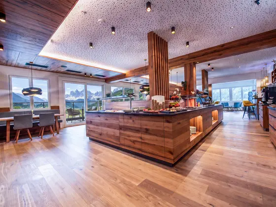 Frühstücksbuffet im Restaurant Vista.
