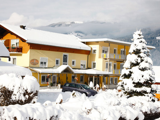 Winter im Hotel Garni Zerza in Kärnten
