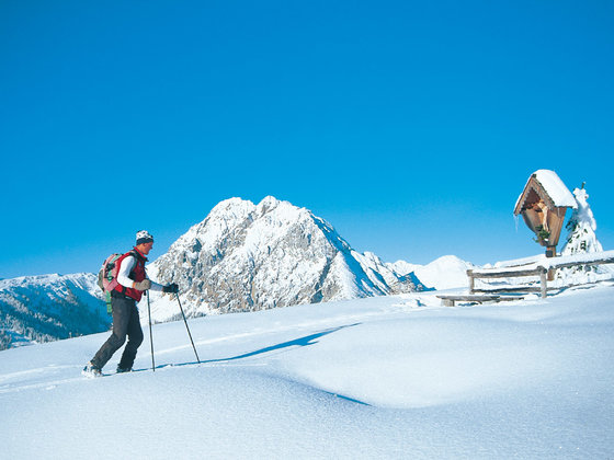 Skitourenwanderung rund um das Hotel Garni Zerza am Nassfeld