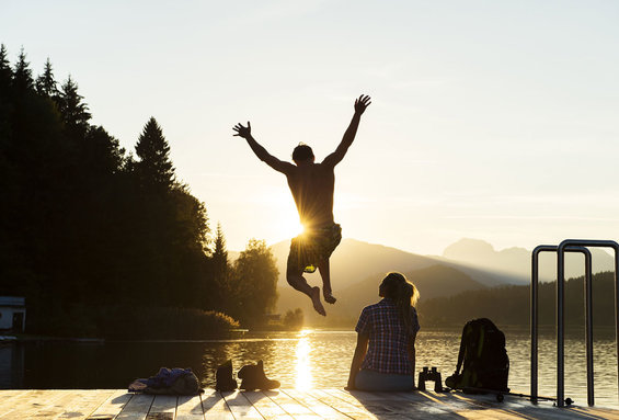 Abendstimmung im Sommer am Pressegger See