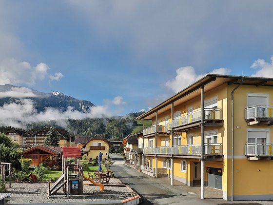 Blick auf das Hotel Garni Zerza