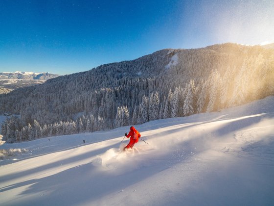 Skifahrer im Skigebiet Nassfeld (c) Peter Maier - nassfeld.at.