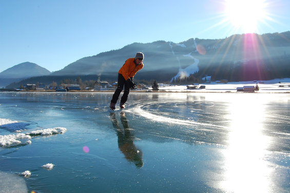 Ice skating at the Weissensee