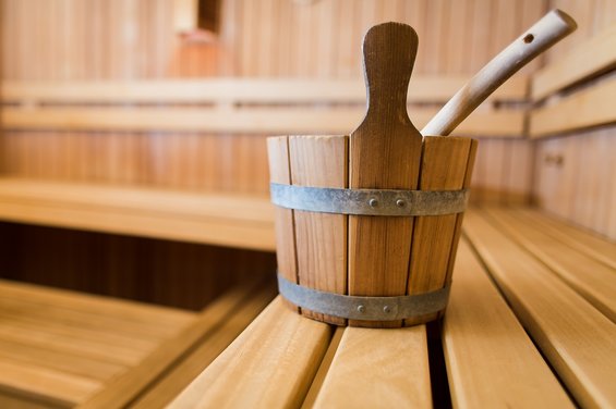 Infusion in the sauna at the Hotel Garni Zerza