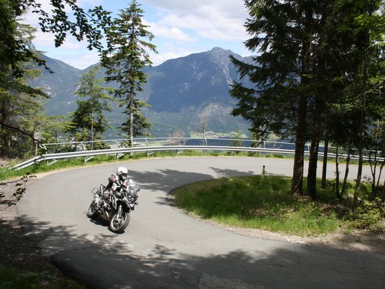 Motorradfahren rund um das Hotel Garni Zerza