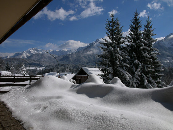 Winterlandschaft rund um die Frühstückspension Zerza